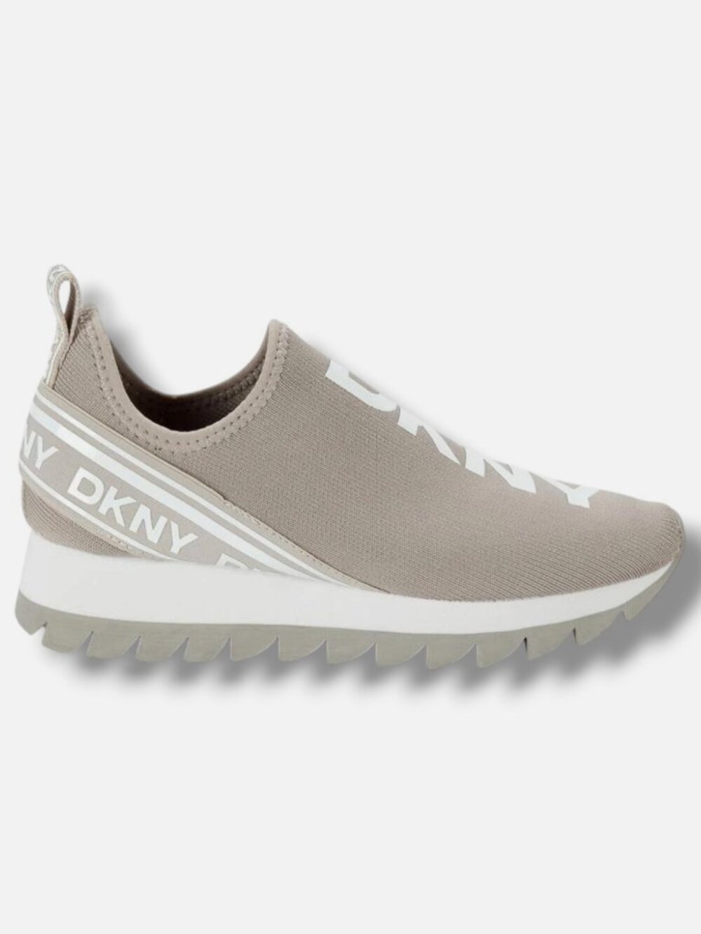 DKNY Women's Beige Abbi Slip-On Sneakers Shoes Size 6.5M